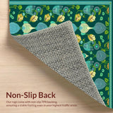 Chic Green Abstract Nature Motif(Green)