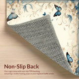 Graceful Butterfly Floral Ultra Accent Design(Beige)