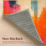 Modern Colorful Textured Waves(Orange)