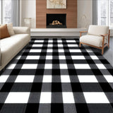 Artful Dyed Geometric Contrast Elements(Black)
