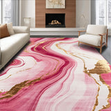 Elegant Pink Abstract Motif(Pink)