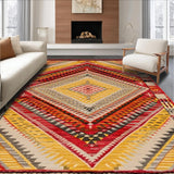 Chic Color blocked Geometric Style(Red)