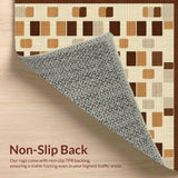 Abstract Earthy Cookie Motif(Beige)