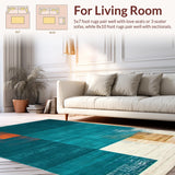 Chic Geometric Design in Hues(Blue)