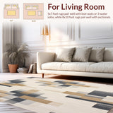 Abstract Cross in Beige and Charcoal(Beige)