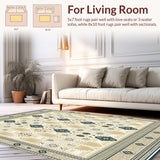 Handcrafted Boho Serenity Stair Runner(Beige)