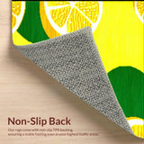 Chic Minimalist Green Leaf Motif(Yellow)