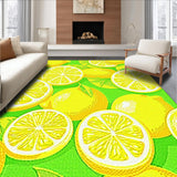 Bold Tropical Graphic Floor Accent(Yellow)