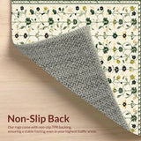 Scandinavian Floral Runner(Beige)
