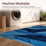 Modern Abstract Non Slip(Blue)