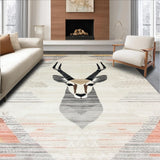 Luxe Beige Geometric Imagery(Beige)