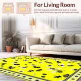 Elegant Yellow and Black Floral(Yellow)