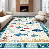 Aqua Alphabet Mat Sea Creature Kids Play Area(Blue)