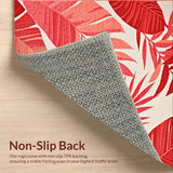 Contemporary Bold Leaf Motif(Red)