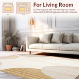 Modern Non Slip Area with Waterproof and Easy to Clean Features(Beige)