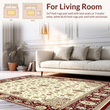 Sophisticated Round with Vintage Floral Accents in Earthy Tones(Beige)