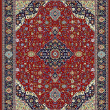 Elegant Linear Trellis in Tones(Red)