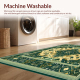 Abstract Leopard Deep Green and Gold Accents(Beige)