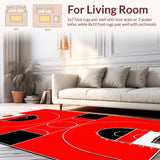 Dynamic Court Inspired Graphic Style(Red)