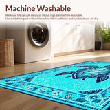 Vibrant Teal Nautical Motif(Blue)