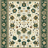 Floral with Beige and Green(White)
