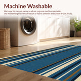 Rustic Patio Welcome Mat for Anglers(Blue)