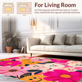 Bright Eclectic Smiley Motif(Pink)