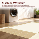 Minimalist Beige Checkered Modern Geometric Area(Beige)