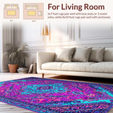 Vintage Blue Meditation Space(Pink)