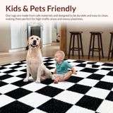 Mid Century Aesthetic Kids Room Furry Area(Black)