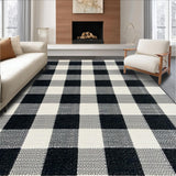Modern Geometric Patio Non Slip(Black)