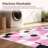 Stylish Tiled Geometric Motif(Pink)
