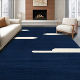 Navy Blue Whimsical Sky Design(Blue)