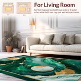 Emerald Gold Marble Elegance(Green)