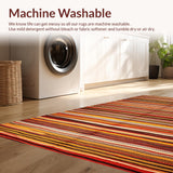 Artful Abstract Multicolor Weave(Red)