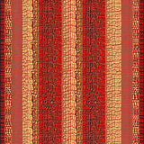Chic Contemporary Crocodile Motif(Red)