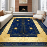 Navy Gold Tiled Aesthetic(Blue)