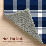 Minimalist Beige Checkered Aesthetic(Blue)