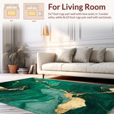 Emerald Green Abstract Elegance(Green)