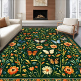 Lush Green Vintage Floral Vibe(Green)