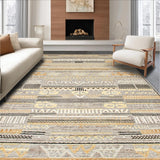 Minimalist Beige Trellis Visual(Gray)