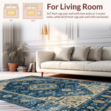 Chic Distressed Geometric Aesthetic(Blue)