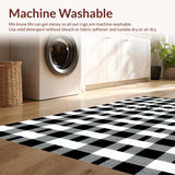 Stylish Modern Striped Plaid Arrangement(Black)