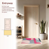 Modern Pink Gray Entryway Marble Texture(Gray)