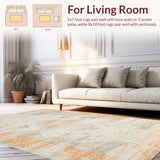Modern Distressed Floral Harmony(Beige)