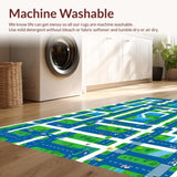 Whimsical Road Traffic Exploration Mat(Blue)