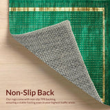 Artful Multicolor Distorted Shapes(Green)