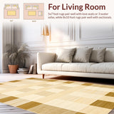Sophisticated Cream Beige Geometric(Beige)