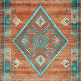 Vibrant Tribal Distressed Composition(Orange)