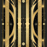 Stylish Geometric Patterned Aesthetic(Gold)